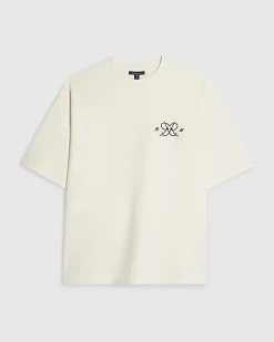 White Oversized Fit Monogram T-Shirt