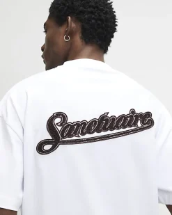 White Oversized Fit Sanctuaire T-Shirt
