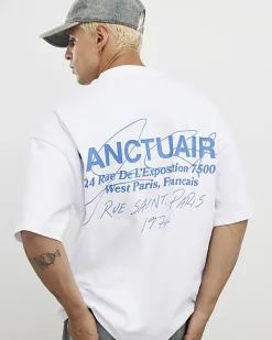White Oversized Fit Sanctuaire T-Shirt