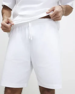White Oversized T-Shirt And Shorts Set