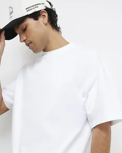White Oversized T-Shirt And Shorts Set