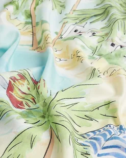 White Palm Tree Large Scarf