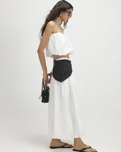 White Poplin Bubble Top
