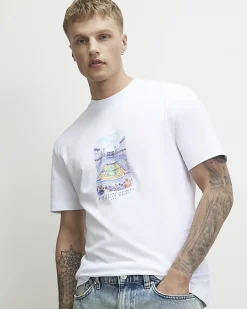 White Regular Fit Lightweight Tennis T-Shirt