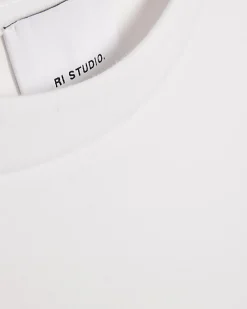 White RI Studio Boxy Crew Neck T-Shirt