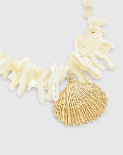 White Shell And Shard Necklace