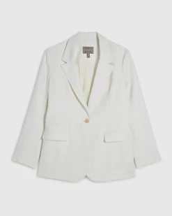 White Single Breasted Blazer