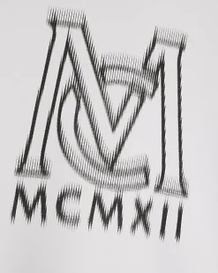 White Slim Fit Shadow Graphic T-Shirt