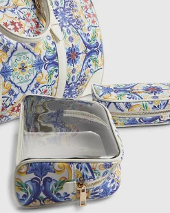 White Tile Print Barrell Bag Bundle