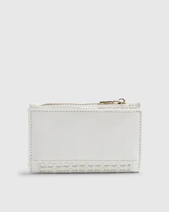 White Weave Mini Purse