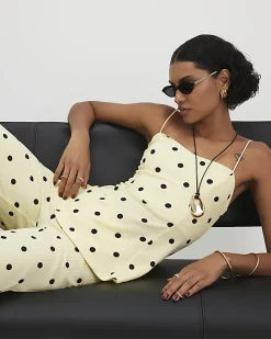 Yellow Polka Dot Cami Top
